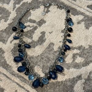 Talbots blue statement necklace